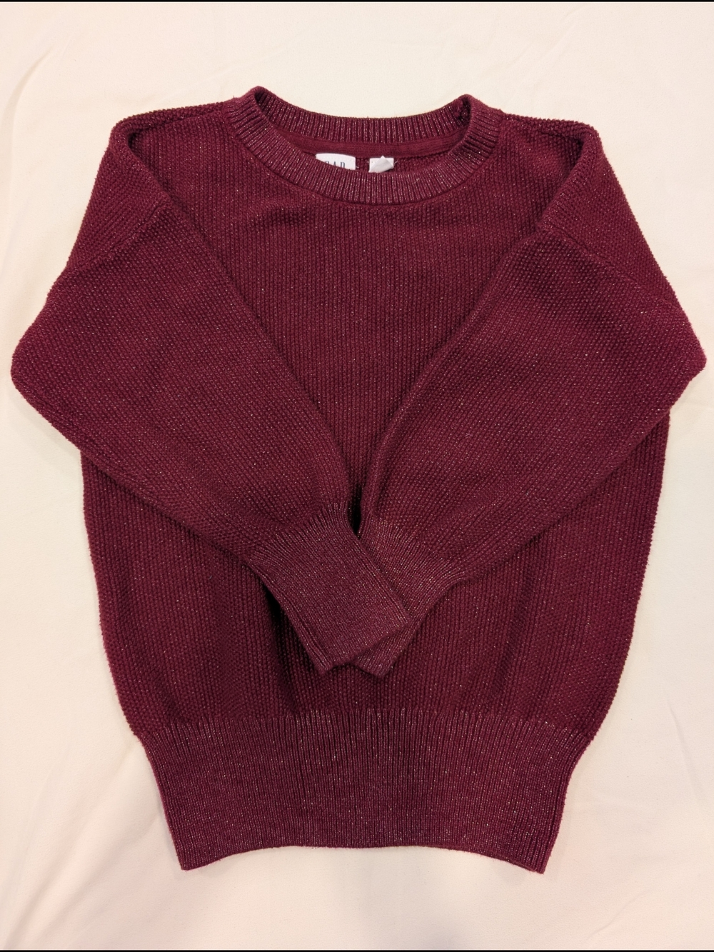 GAP Kids Knit Crewneck Sweater - Burgundy